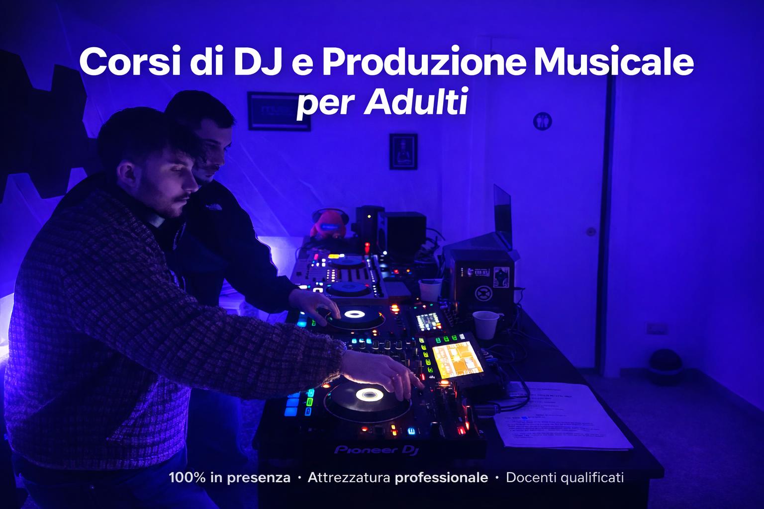 corsi di dj e produzione musicale per adulti